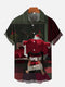 Men's Christmas Funny Graphic Short Sleeve Hawaiian Shirt